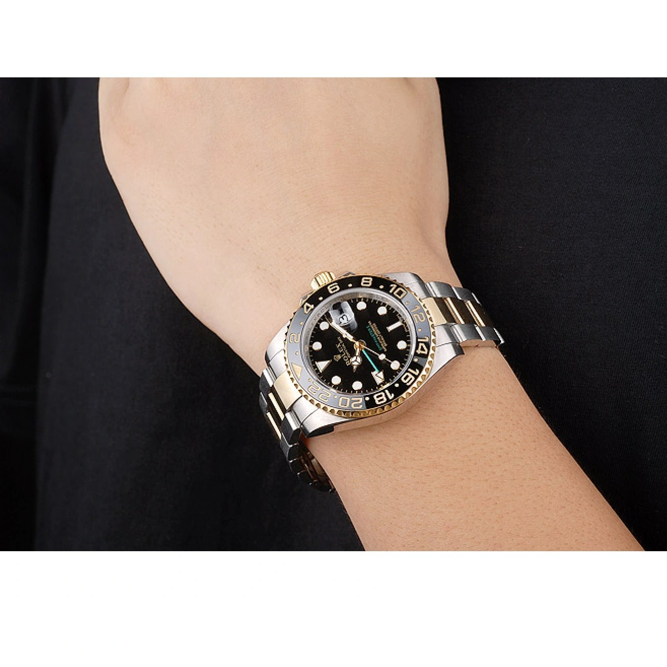 RepTime Watches 0419 Rolex GMT Master II Black Ceramic Bezel Black Dial 98229
